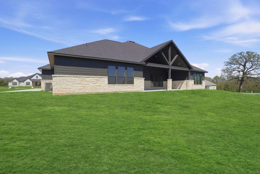 Exterior details and patio area of a home in Chapel Bend, Montgomery (Image 21).