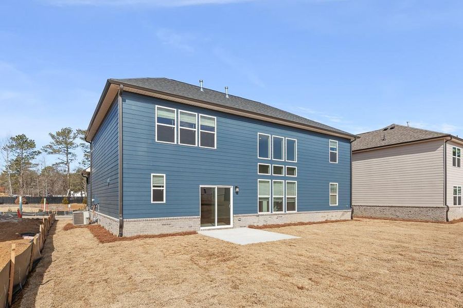 Front exterior of a new home in Parkview Estates, South Fulton, GA, highlighting curb appeal (Image 1). Front exterior of a new home in Parkview Estates, South Fulton, GA, highlighting curb appeal (Image 1).