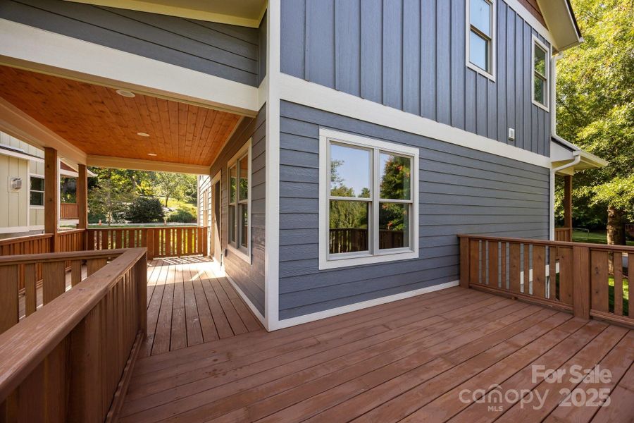 Exterior details and patio area of a home in , Asheville (Image 19). Exterior details and patio area of a home in , Asheville (Image 19).