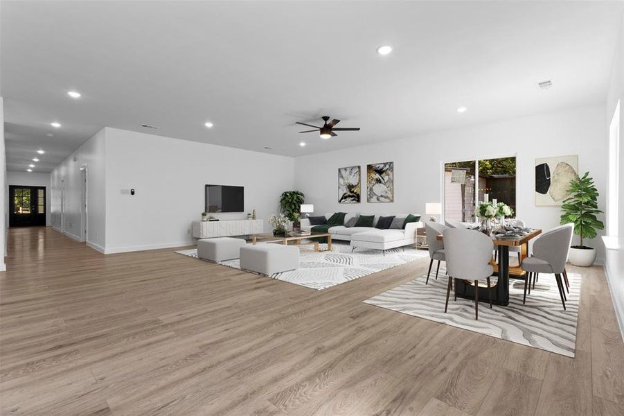 Furnished interior view inside a new home in , Dallas (Image 15). Furnished interior view inside a new home in , Dallas (Image 15).