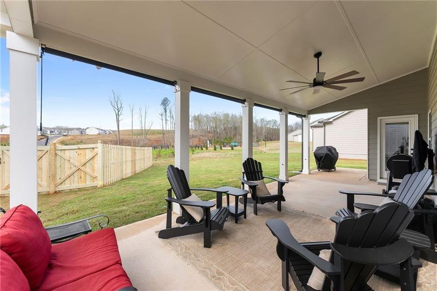Exterior details and patio area of a home in , Gainesville (Image 28).