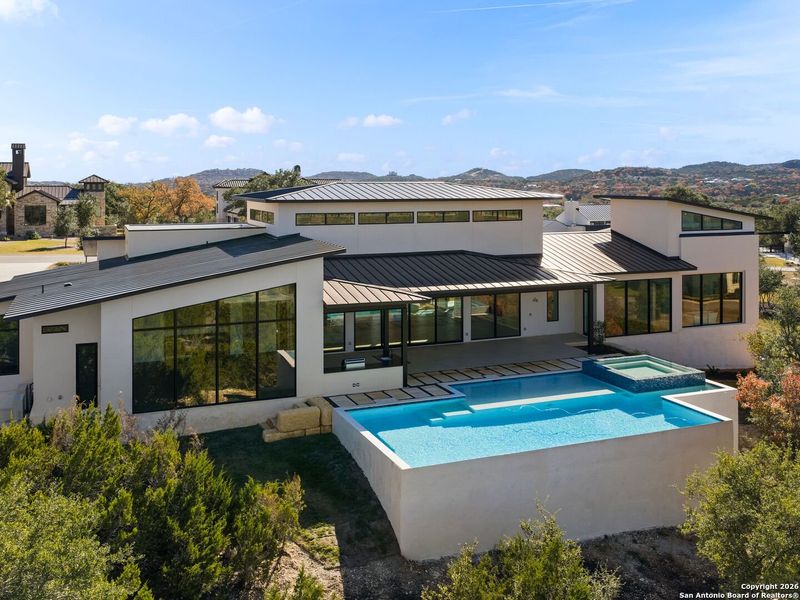 Exterior details and patio area of a home in , Boerne (Image 32).