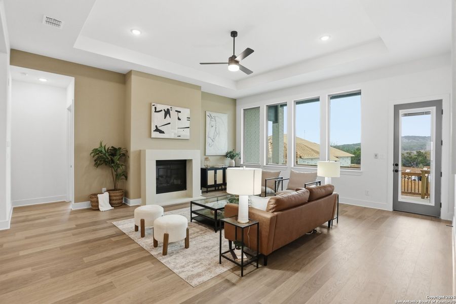 Furnished interior view inside a new home in Kinder Ranch - 70', San Antonio (Image 6).