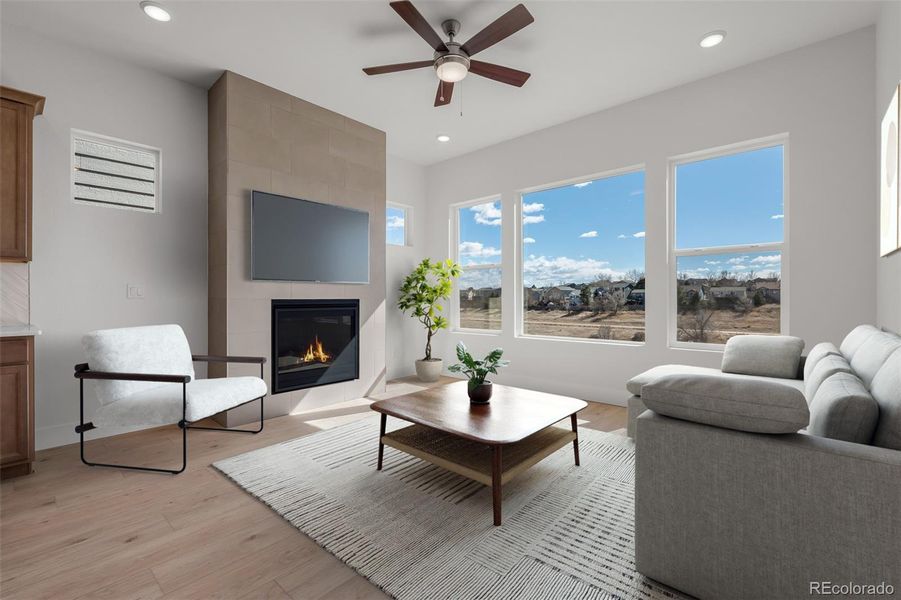 Furnished interior view inside a new home in Trailside at Cottonwood Creek, Colorado Springs (Image 16).