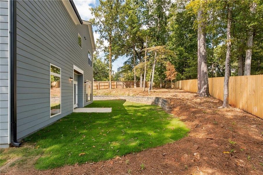Exterior details and patio area of a home in , Atlanta (Image 33).