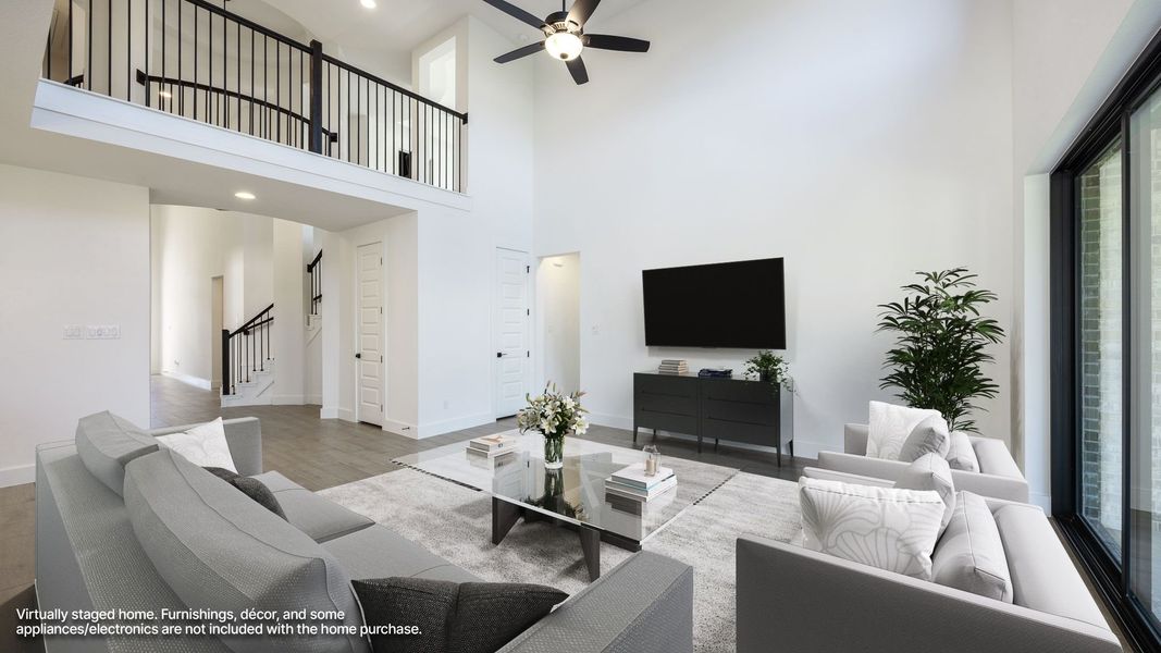 Furnished interior view inside a new home in Parkside on the River, Georgetown (Image 5).