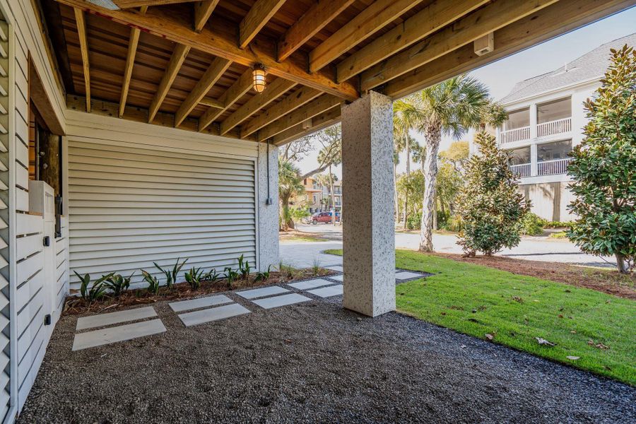 Exterior details and patio area of a home in , Folly Beach (Image 64).