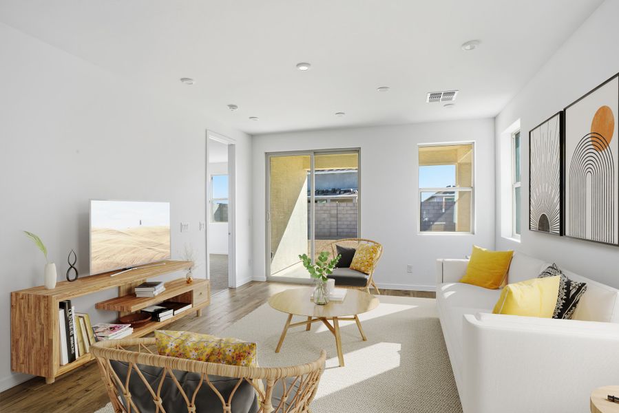 Furnished interior view inside a new home in Montana Vista - Highland, Buckeye (Image 11).