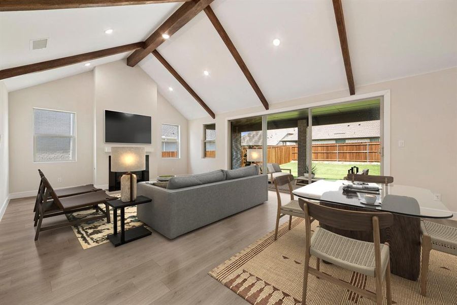 Furnished interior view inside a new home in Elevon, Lavon (Image 12). Furnished interior view inside a new home in Elevon, Lavon (Image 12).