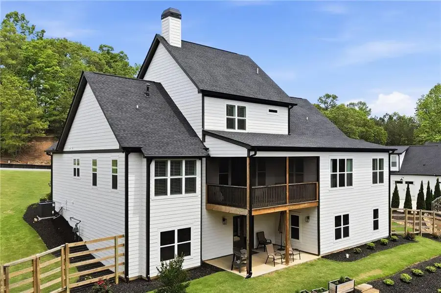 Exterior details and patio area of a home in , Canton (Image 25).