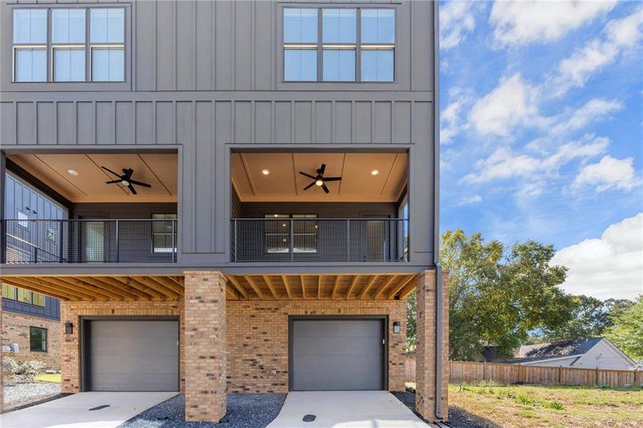 Exterior details and patio area of a home in , Atlanta (Image 3). Exterior details and patio area of a home in , Atlanta (Image 3).