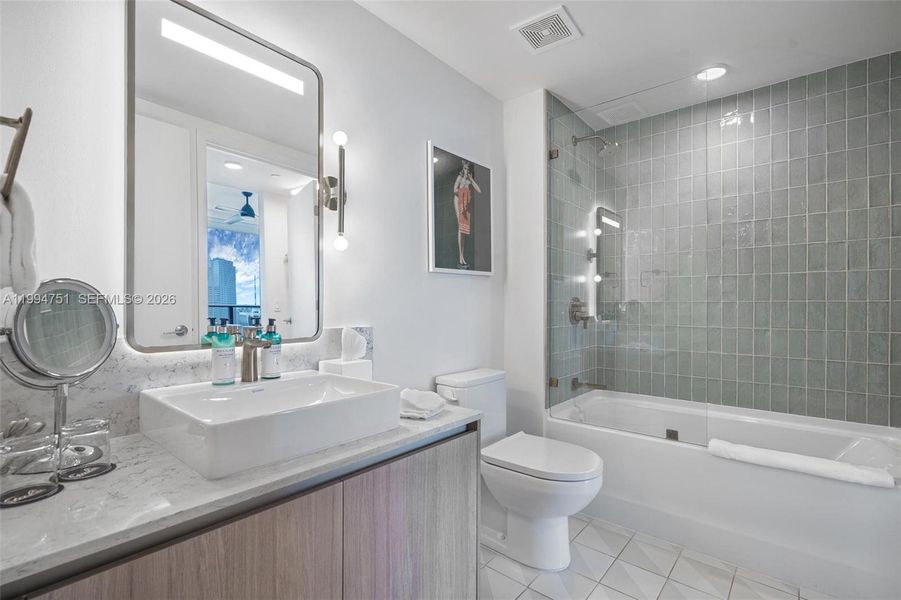 Furnished interior view inside a new home in , Miami (Image 16).