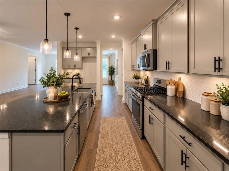 Furnished interior view inside a new home in Tuscany Hills, Douglasville (Image 8).