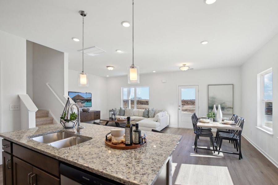 Furnished interior view inside a new home in Wilson Meadows, Clarksville (Image 27).
