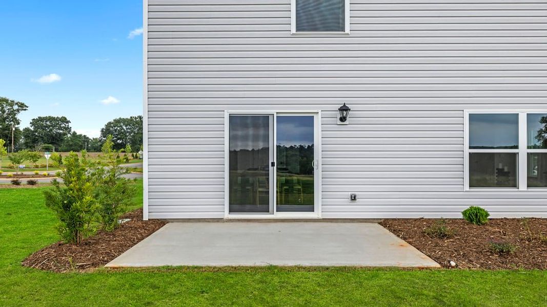 Exterior details and patio area of a home in Cloverdale Hills, Piedmont (Image 3).