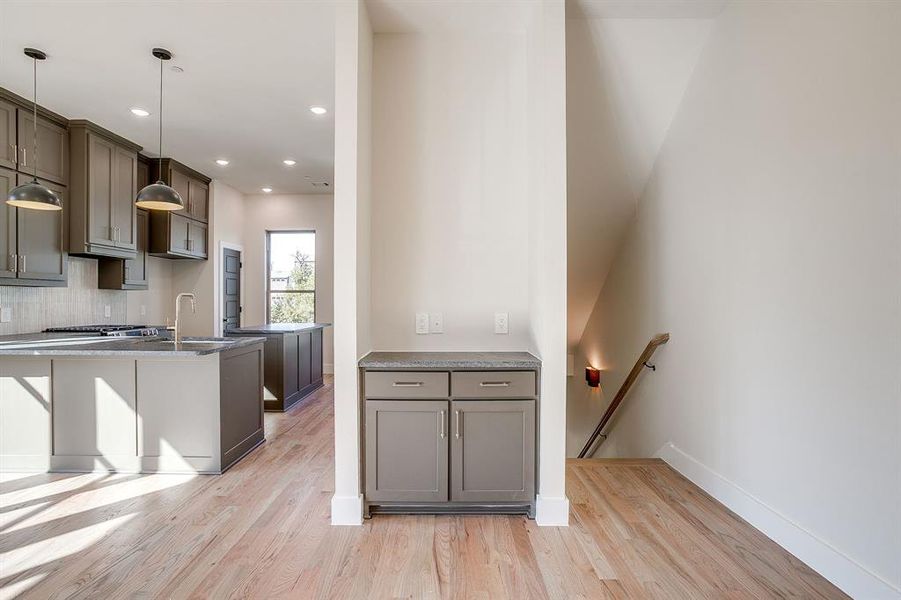 Real hardwood flooring throughout — warm, durable, and elegant Real hardwood flooring throughout — warm, durable, and elegant