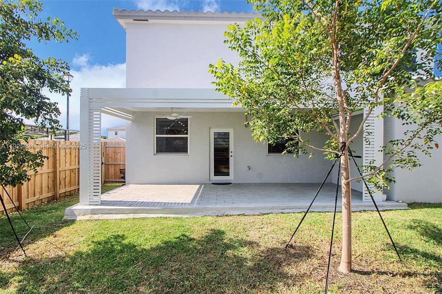Exterior details and patio area of a home in , Homestead (Image 26). Exterior details and patio area of a home in , Homestead (Image 26).