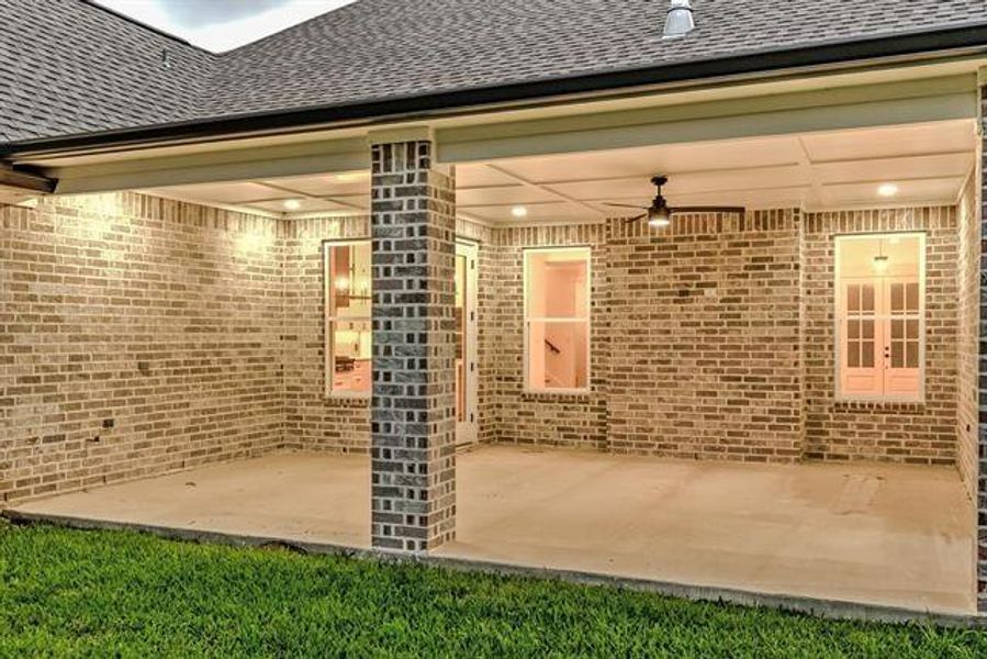 Exterior details and patio area of a home in , Beaumont (Image 25). Exterior details and patio area of a home in , Beaumont (Image 25).