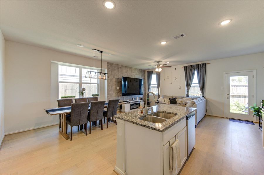 Furnished interior view inside a new home in , Katy (Image 4). Furnished interior view inside a new home in , Katy (Image 4).