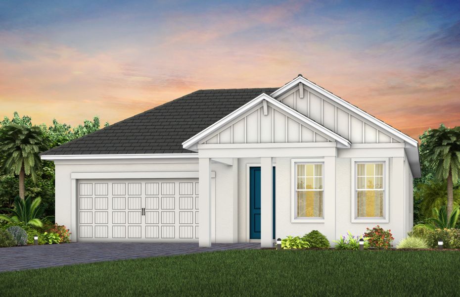 Elevation FH203 in Farmhouse Spare White Loyal Blue