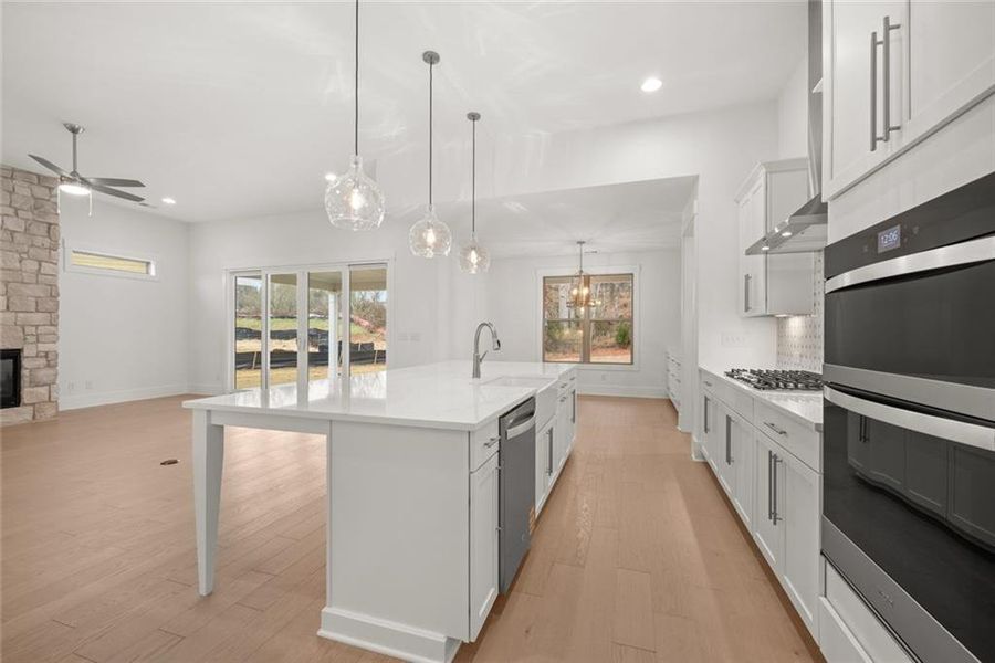 Furnished interior view inside a new home in Soleil Belmont Park, Canton (Image 7).