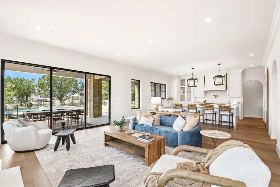 Furnished interior view inside a new home in The Overlook at Westlake, Austin (Image 6).