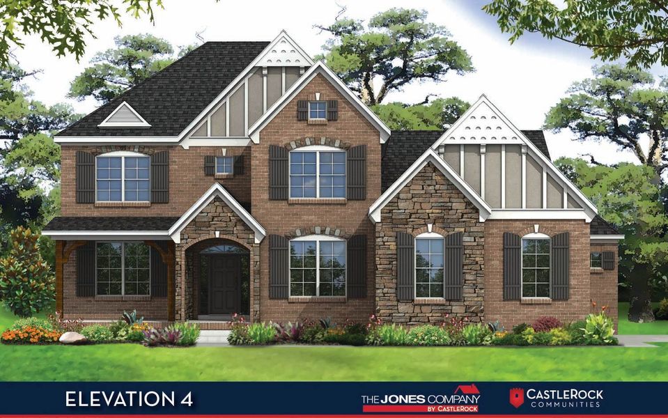 Representative exterior photo of a completed home built from the Newcastle II by CastleRock Communities in Belvoir, Fairview, TN (Image 2).