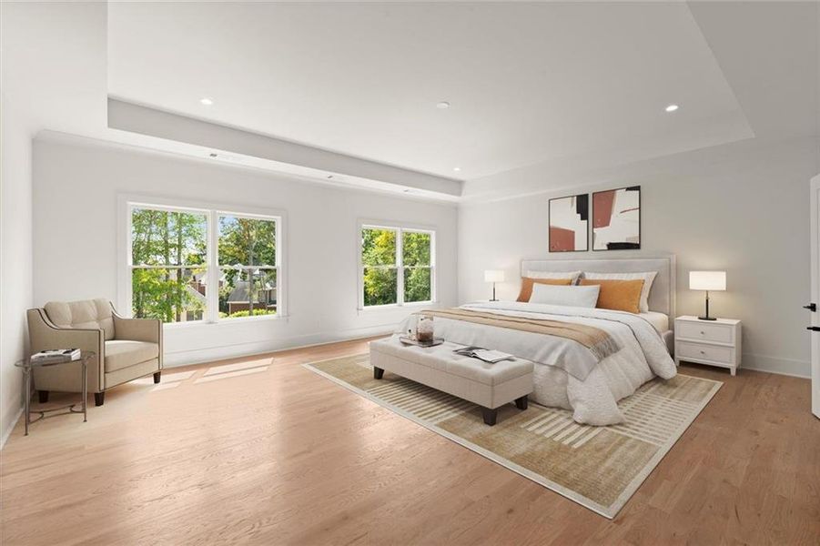 Furnished interior view inside a new home in , Marietta (Image 13).