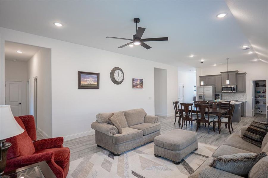 Furnished interior view inside a new home in The Oasis at North Grove 60-70, Waxahachie (Image 4). Furnished interior view inside a new home in The Oasis at North Grove 60-70, Waxahachie (Image 4).