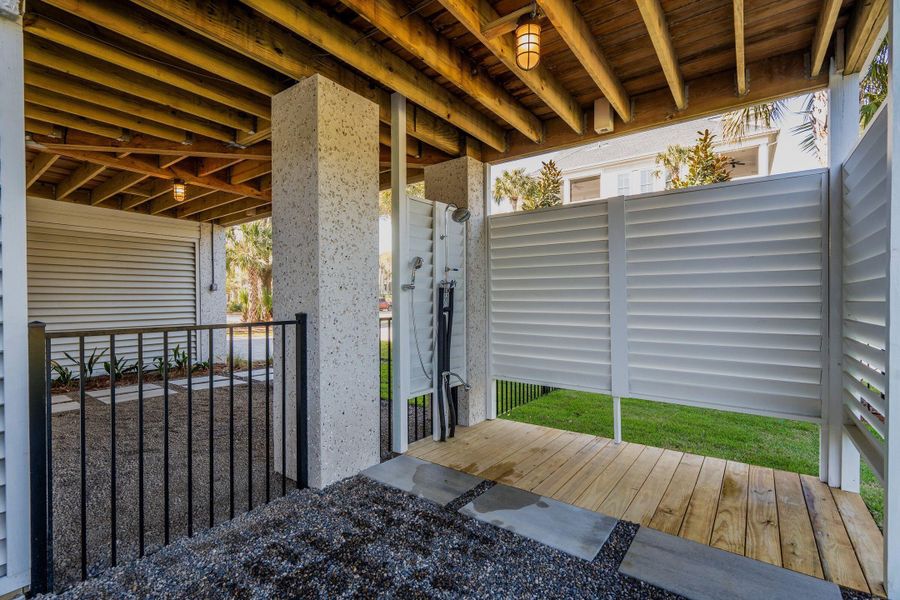 Exterior details and patio area of a home in , Folly Beach (Image 31).