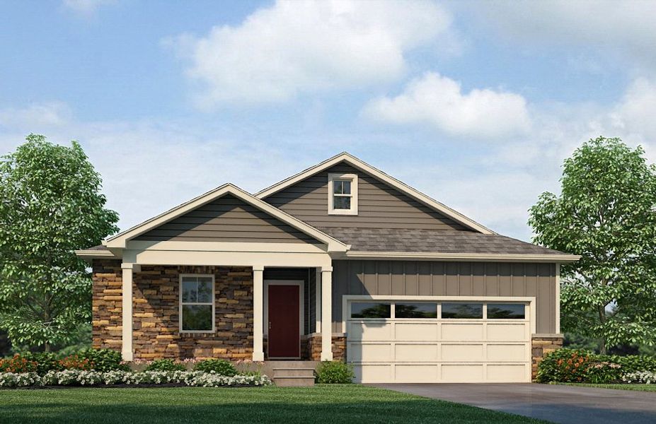 Representative exterior photo of a completed home built from the Chatham by D.R. Horton in Vantage, Berthoud, CO (Image 20).