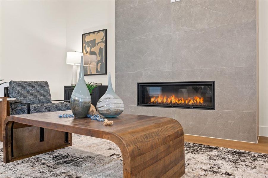 Furnished interior view inside a new home in The Resort on Eagle Mt. Lake, Fort Worth (Image 9).