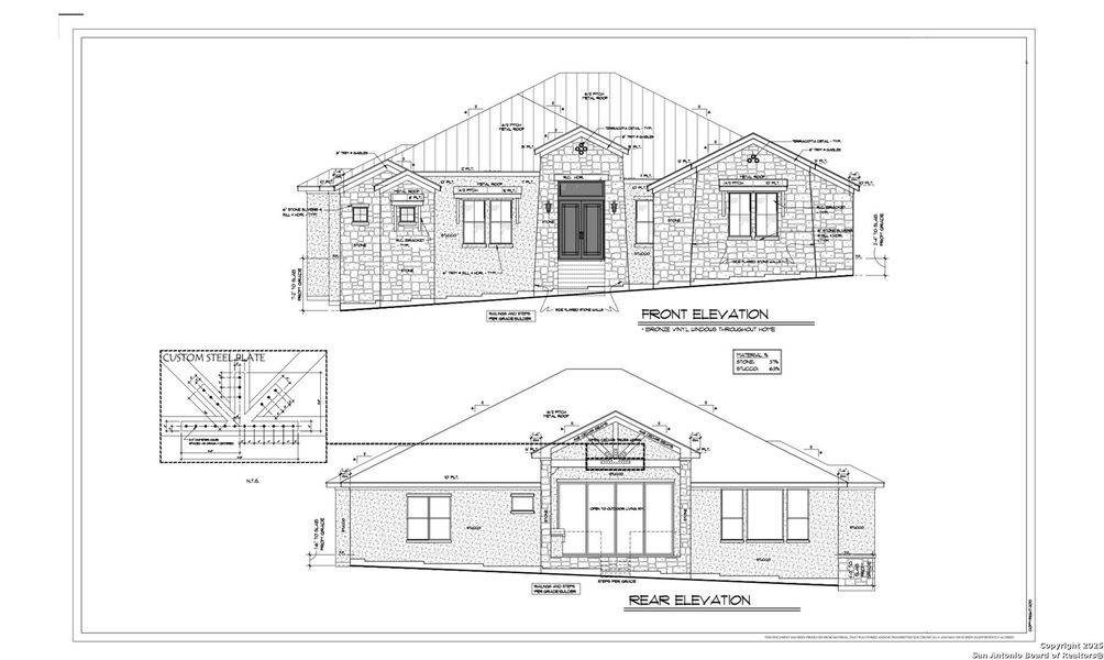 Exterior rendering of this home design in , Boerne, TX (Image 1). Exterior rendering of this home design in , Boerne, TX (Image 1).