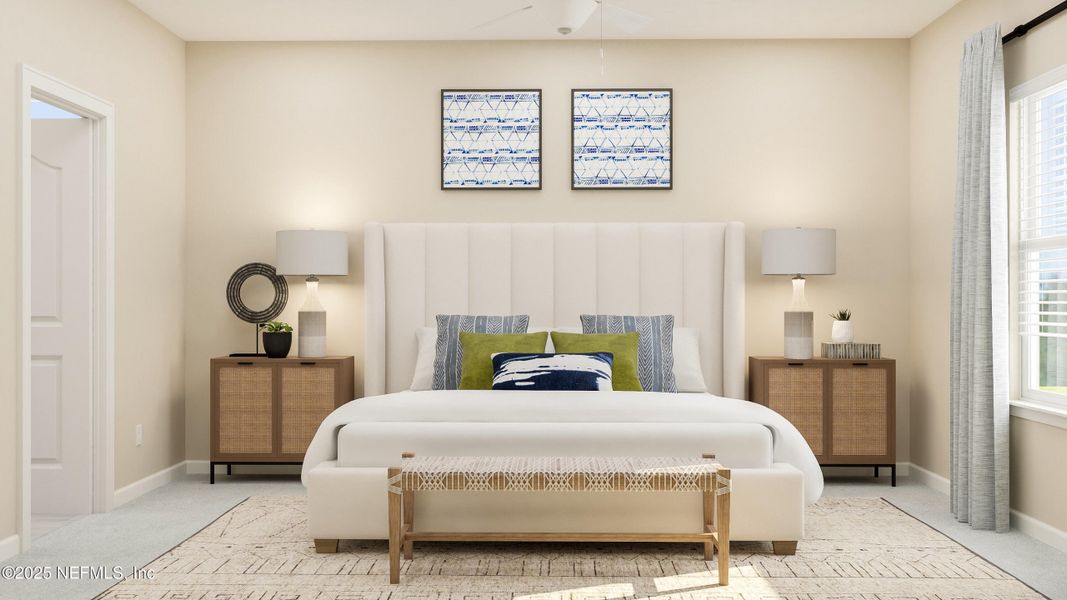 Furnished interior view inside a new home in Avalon Woods, Jacksonville (Image 6).