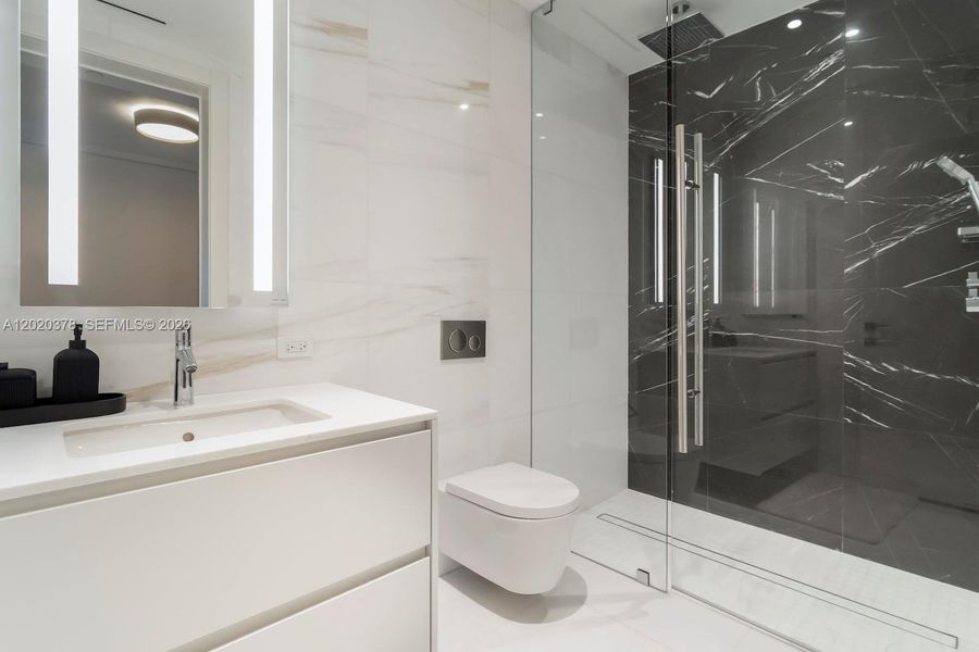 Furnished interior view inside a new home in , Miami (Image 31).