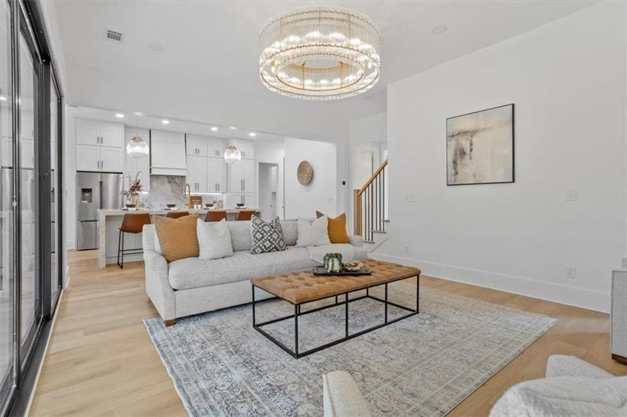 Furnished interior view inside a new home in , Canton (Image 50).