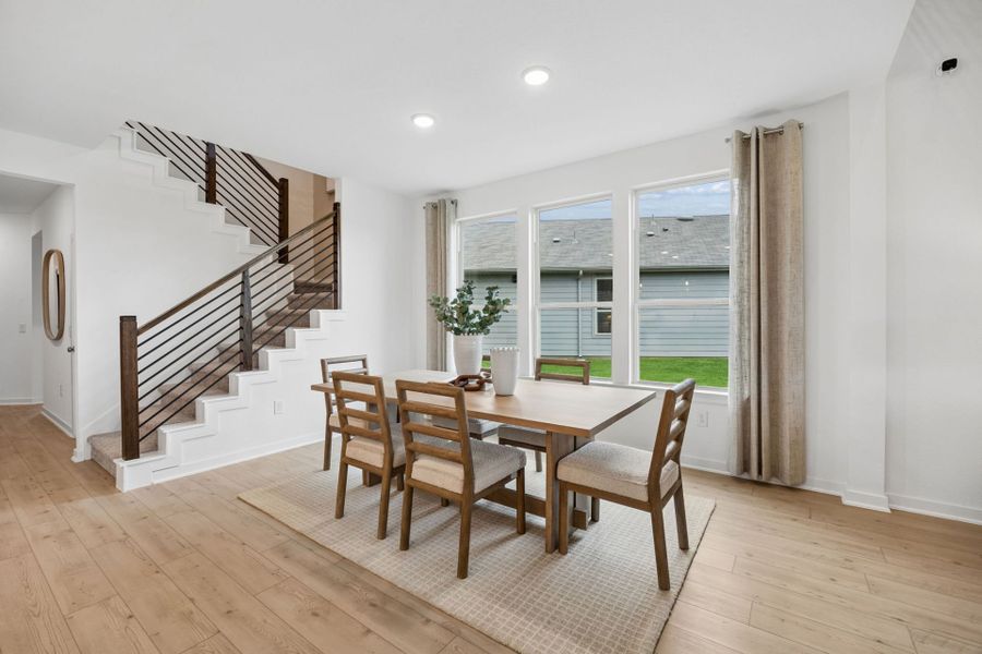 Representative furnished interior of a home built from the Riverdale by Pulte Homes in Mavera, Conroe (Image 9).