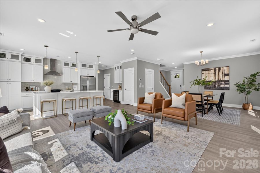 Furnished interior view inside a new home in , Hickory (Image 17). Furnished interior view inside a new home in , Hickory (Image 17).