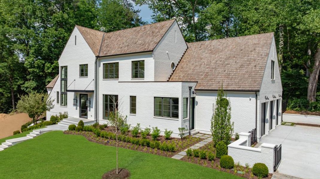 Front exterior of a new home in , Atlanta, GA, highlighting curb appeal (Image 32). Front exterior of a new home in , Atlanta, GA, highlighting curb appeal (Image 32).