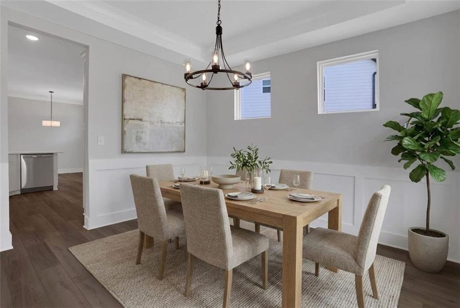 Furnished interior view inside a new home in Marble Tree, Ball Ground (Image 11).