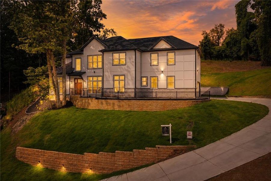 Front exterior of a new home in , Gainesville, GA, highlighting curb appeal (Image 2). Front exterior of a new home in , Gainesville, GA, highlighting curb appeal (Image 2).