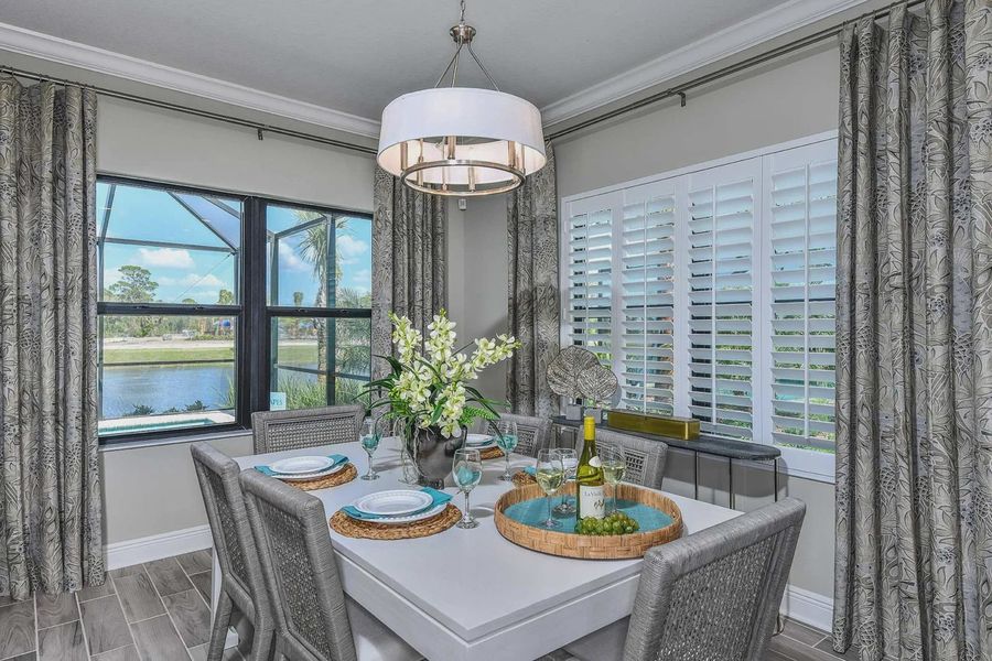 Furnished interior view inside a new home in Boca Royale Golf and Country Club at Wellen Park, Englewood (Image 8). Furnished interior view inside a new home in Boca Royale Golf and Country Club at Wellen Park, Englewood (Image 8).