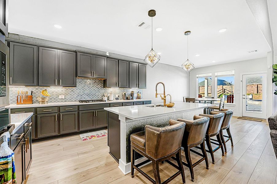 Furnished interior view inside a new home in Lone Star Landing, Montgomery (Image 13).