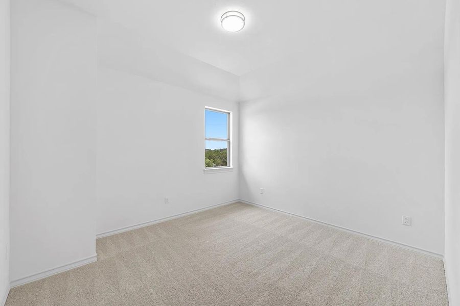 Spacious, unfurnished interior of a new home in The Hollows Sanctuary - 85', Jonestown (Image 13). Spacious, unfurnished interior of a new home in The Hollows Sanctuary - 85', Jonestown (Image 13).