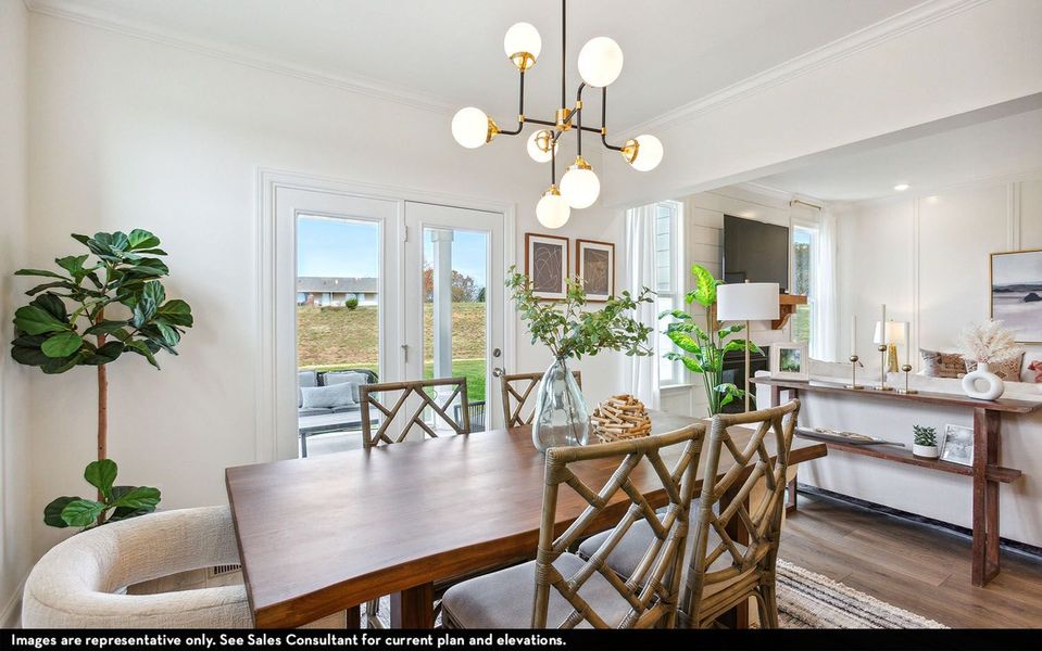 Furnished interior view inside a new home in McCain's Station, Gallatin (Image 7).