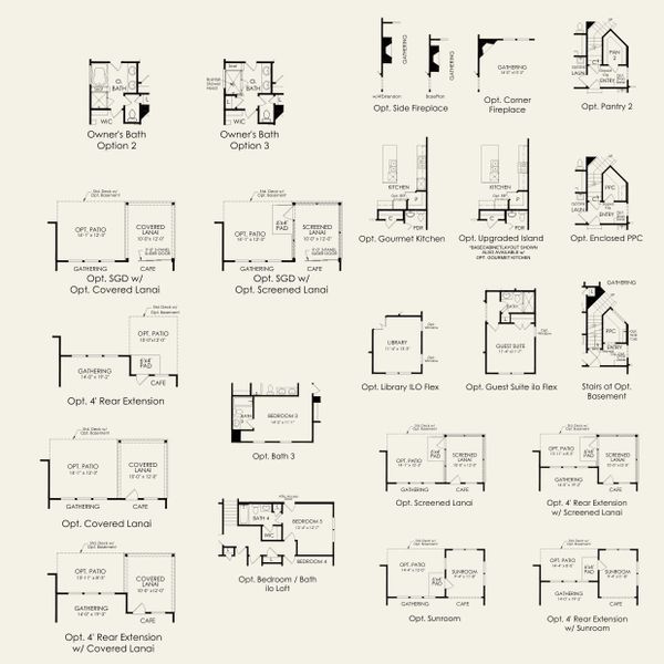 2D floor plan layout for the Stonebrook by Pulte Homes in Kinsdale, Lancaster, SC (Image 18). 2D floor plan layout for the Stonebrook by Pulte Homes in Kinsdale, Lancaster, SC (Image 18).
