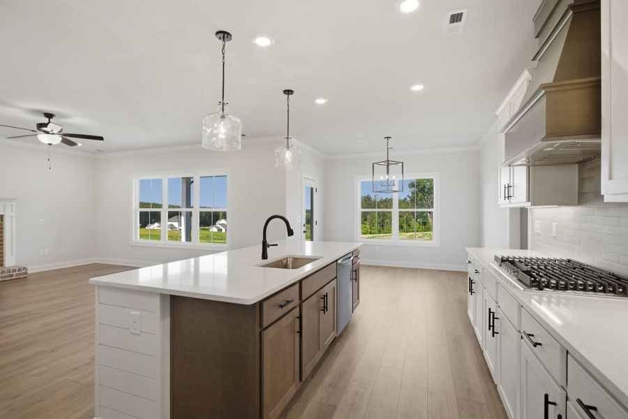 Furnished interior view inside a new home in Cherokee Knoll, Williamston (Image 9).