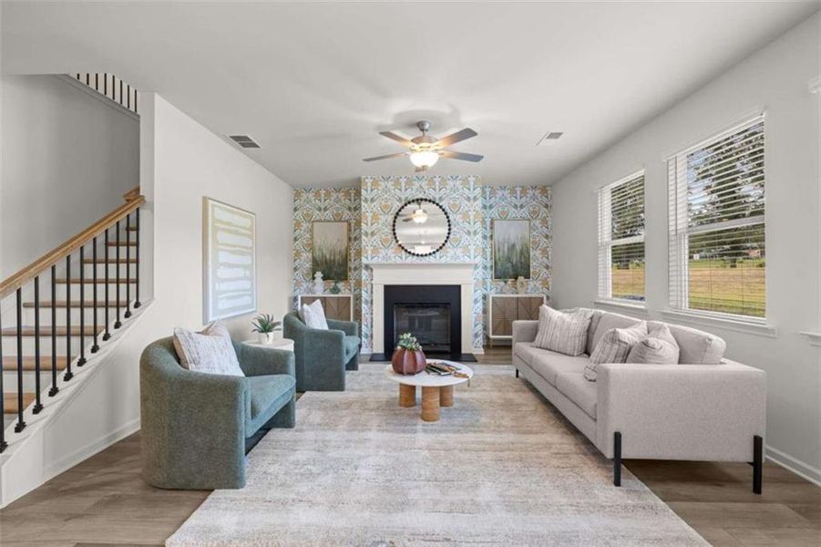 Furnished interior view inside a new home in Kingsmere Estates, Loganville (Image 4).