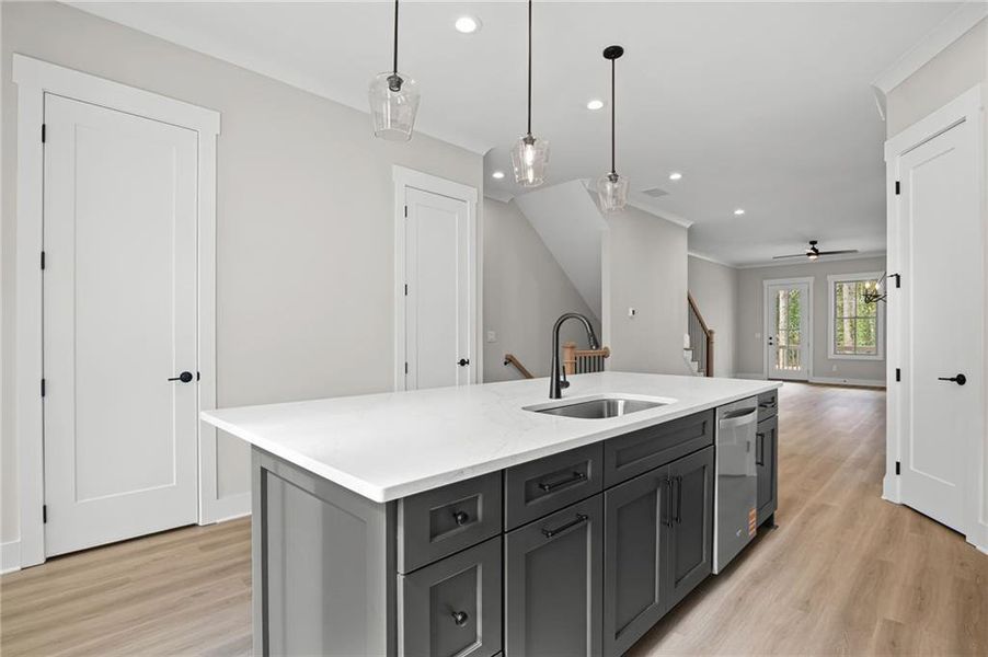 Furnished interior view inside a new home in , Kennesaw (Image 8).