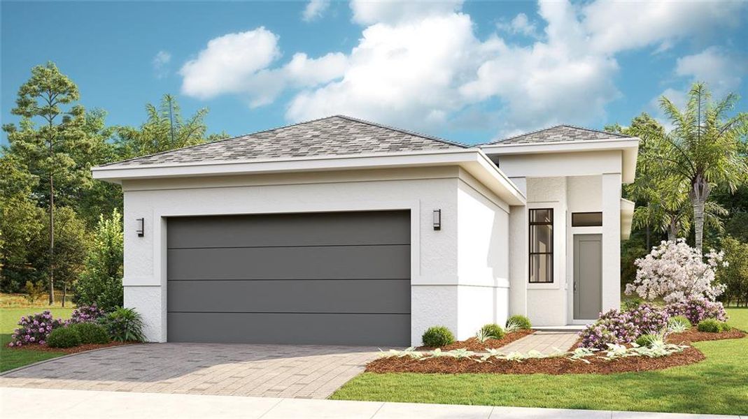 Front exterior of a new home in , Deland, FL, highlighting curb appeal (Image 1). Front exterior of a new home in , Deland, FL, highlighting curb appeal (Image 1).